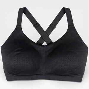 VICTORIA'S SECRET Lightweight Mesh Racerback Sports Bra Black 34DDD NWT